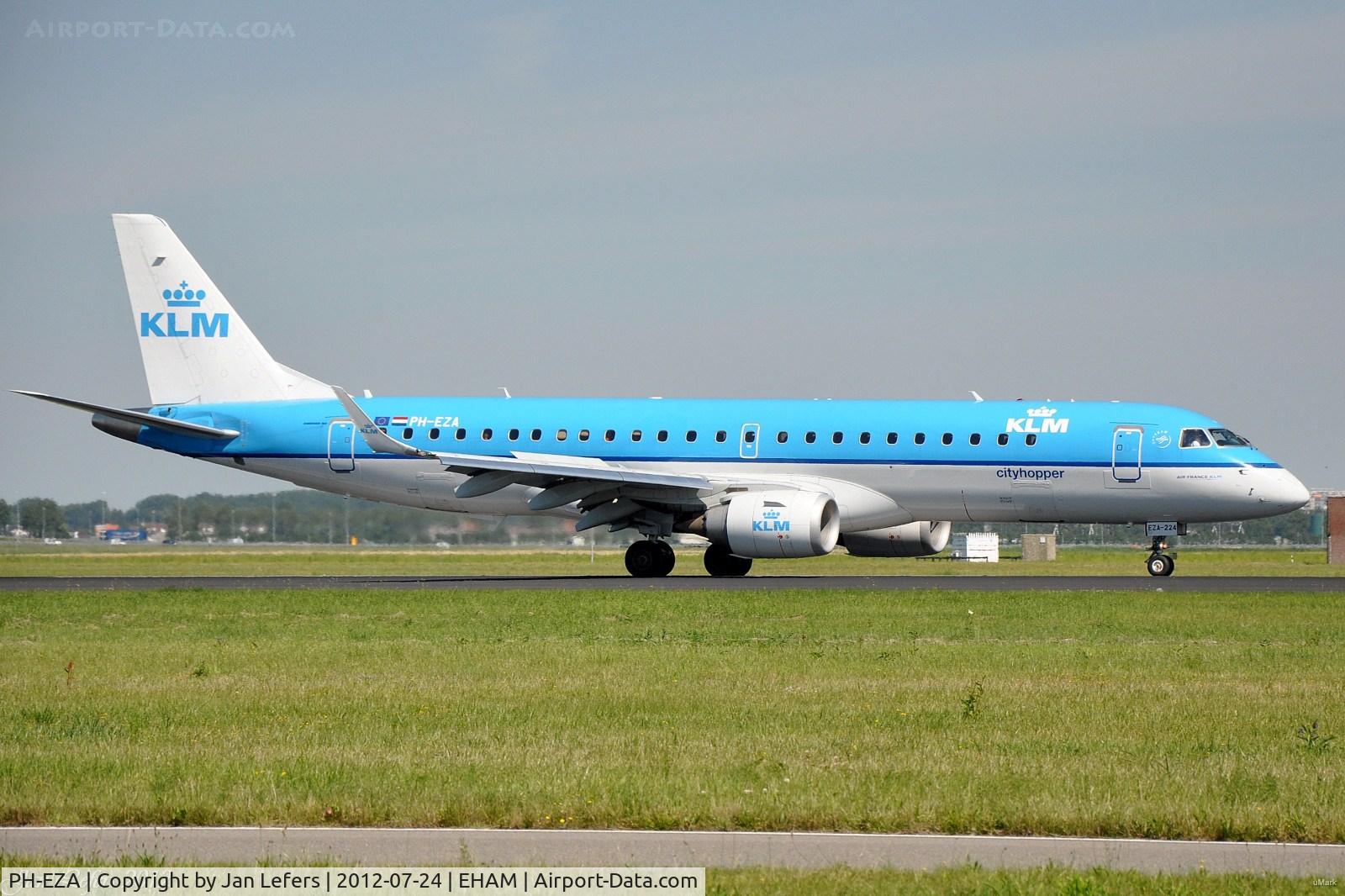 PH-EZA, 2008 Embraer 190LR (ERJ-190-100LR) C/N 19000224, KLM Cityhopper
