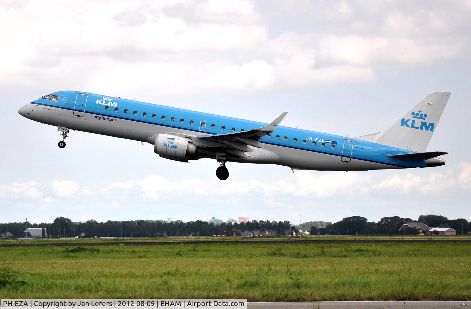 PH-EZA, 2008 Embraer 190LR (ERJ-190-100LR) C/N 19000224, KLM Cityhopper