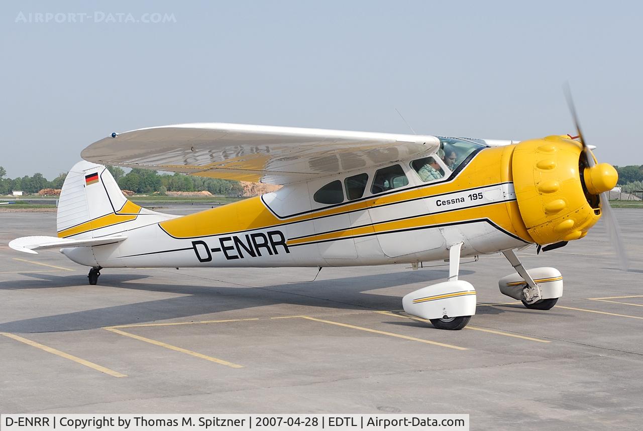 D-ENRR, Cessna C195 C/N 7358, came in as a participant of Black Forest Airport Fly-in 2007
