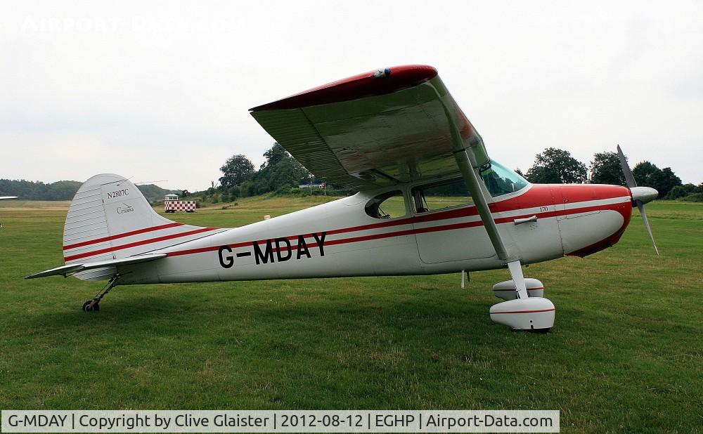 G-MDAY, 1954 Cessna 170B C/N 26350, Ex: N2807C > G-MDAY - Originally owned in private hands  (MDAY is an acronym for the owner's name of Martin Day) in May 2003.