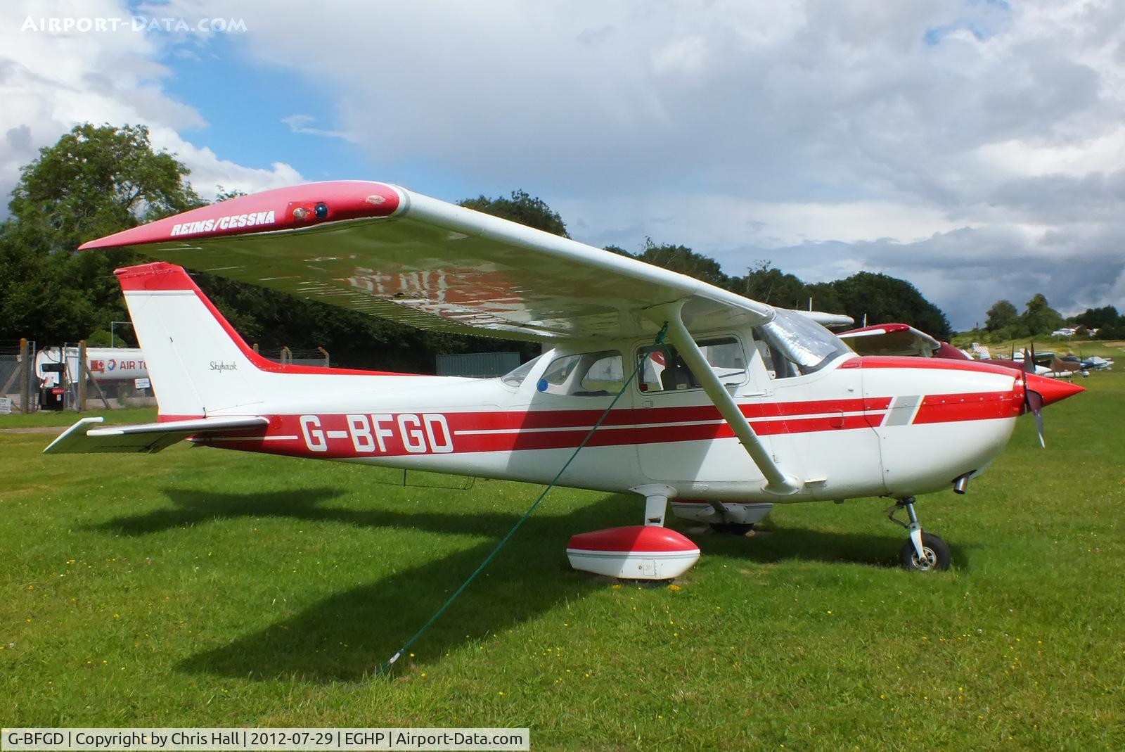 G-BFGD, 1977 Reims F172N Skyhawk C/N 1545, at Popham Airfield, Hampshire
