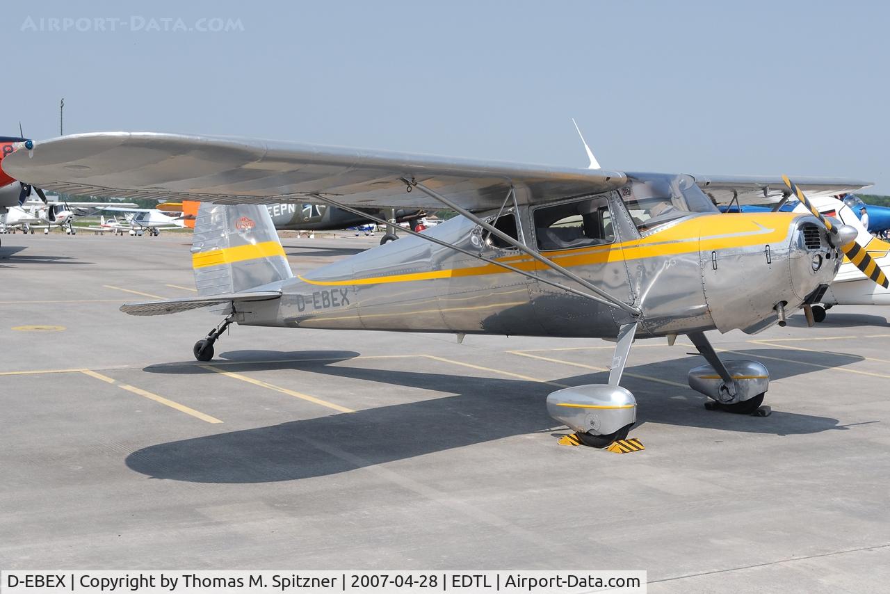D-EBEX, 1946 Cessna 140 C/N 10300, came in as a participant of Black Forest Airport Fly-in 2007