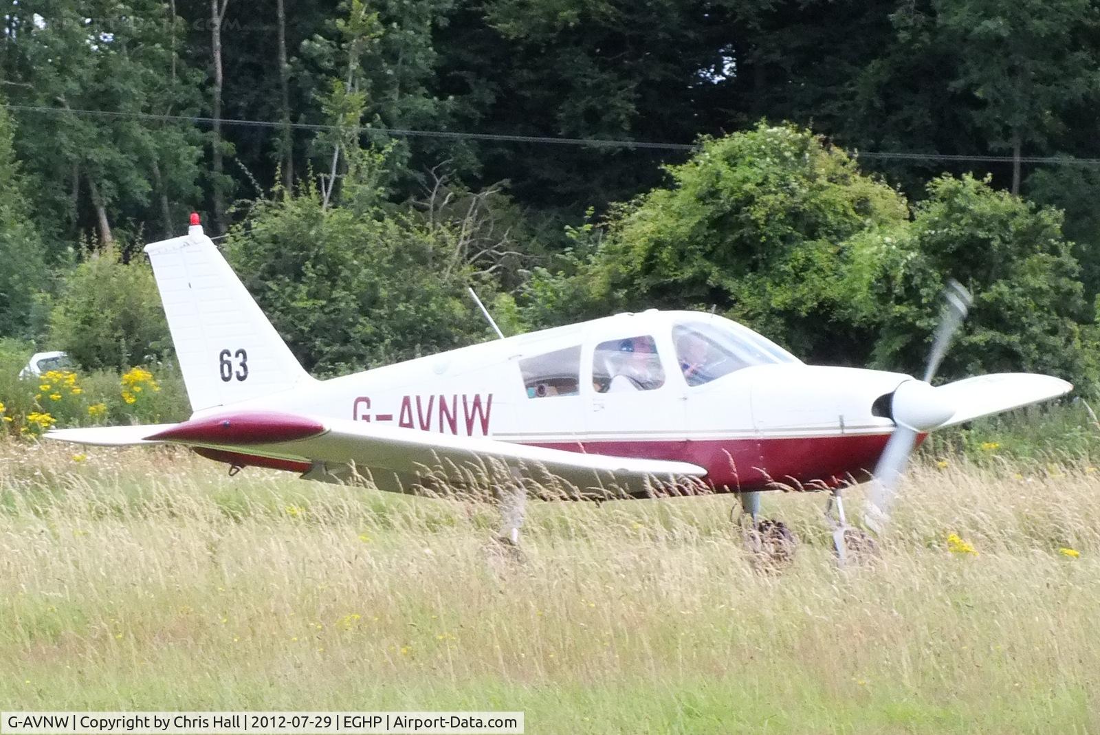 G-AVNW, 1967 Piper PA-28-180 Cherokee C/N 28-4210, at Popham Airfield, Hampshire