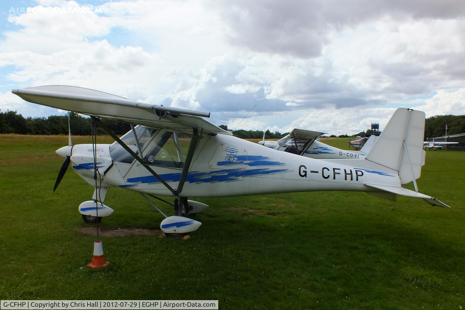 G-CFHP, 2008 Comco Ikarus C42 FB80 C/N 0805-6972, at Popham Airfield, Hampshire
