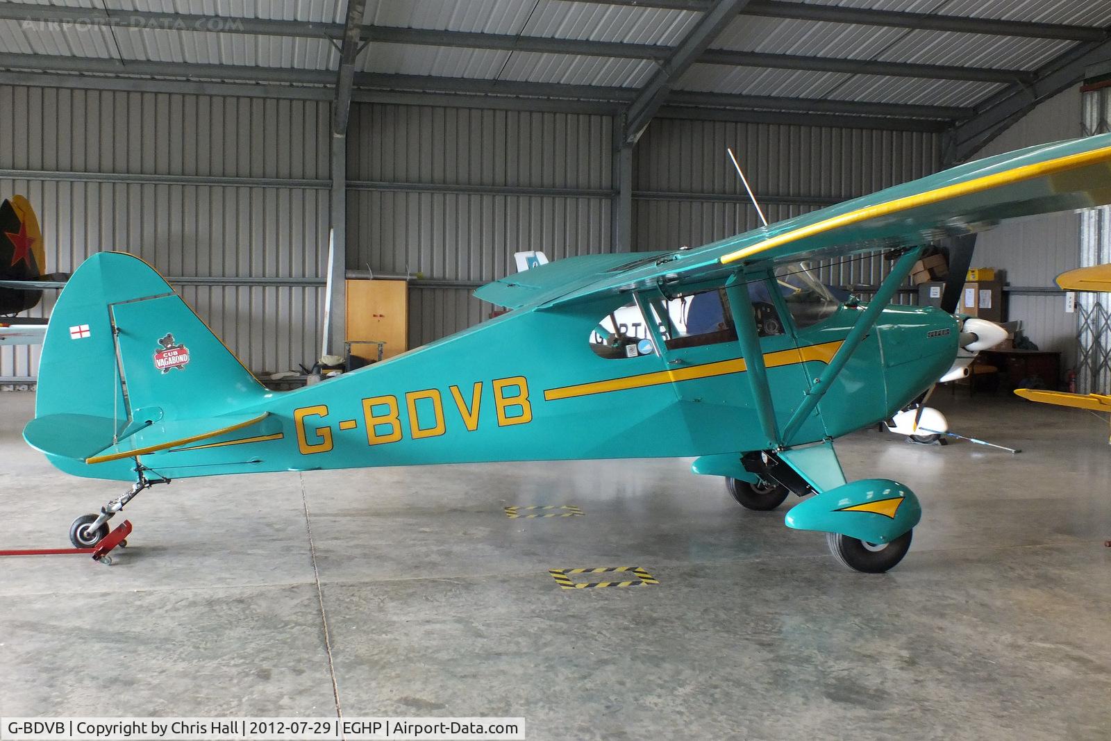 G-BDVB, 1948 Piper PA-17 Vagabond C/N 15-229, at Popham Airfield, Hampshire