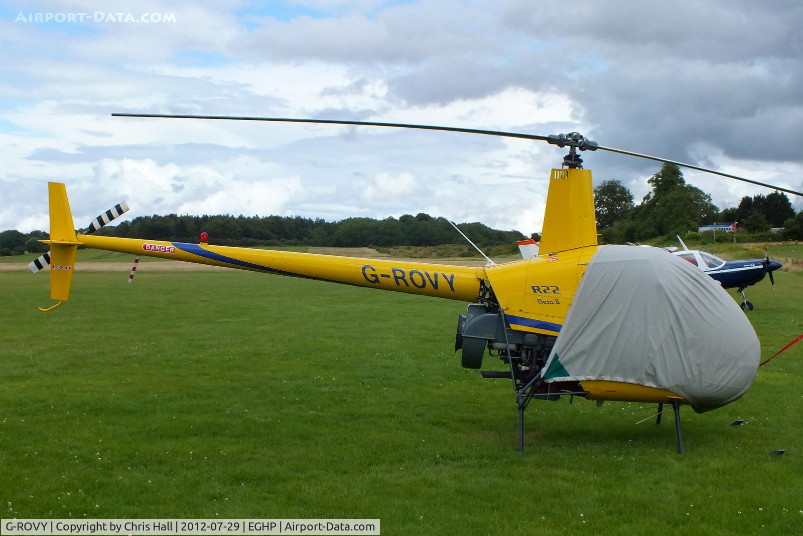 G-ROVY, 1999 Robinson R22 Beta C/N 2957, at Popham Airfield, Hampshire