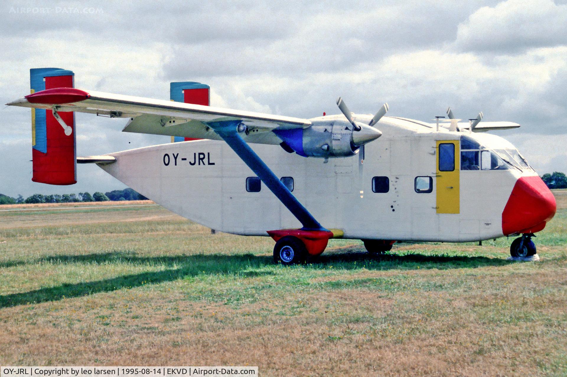 OY-JRL, 1968 Short Skyvan 3-200 C/N SH.1854, Vamdrup Denmark 14.8.95