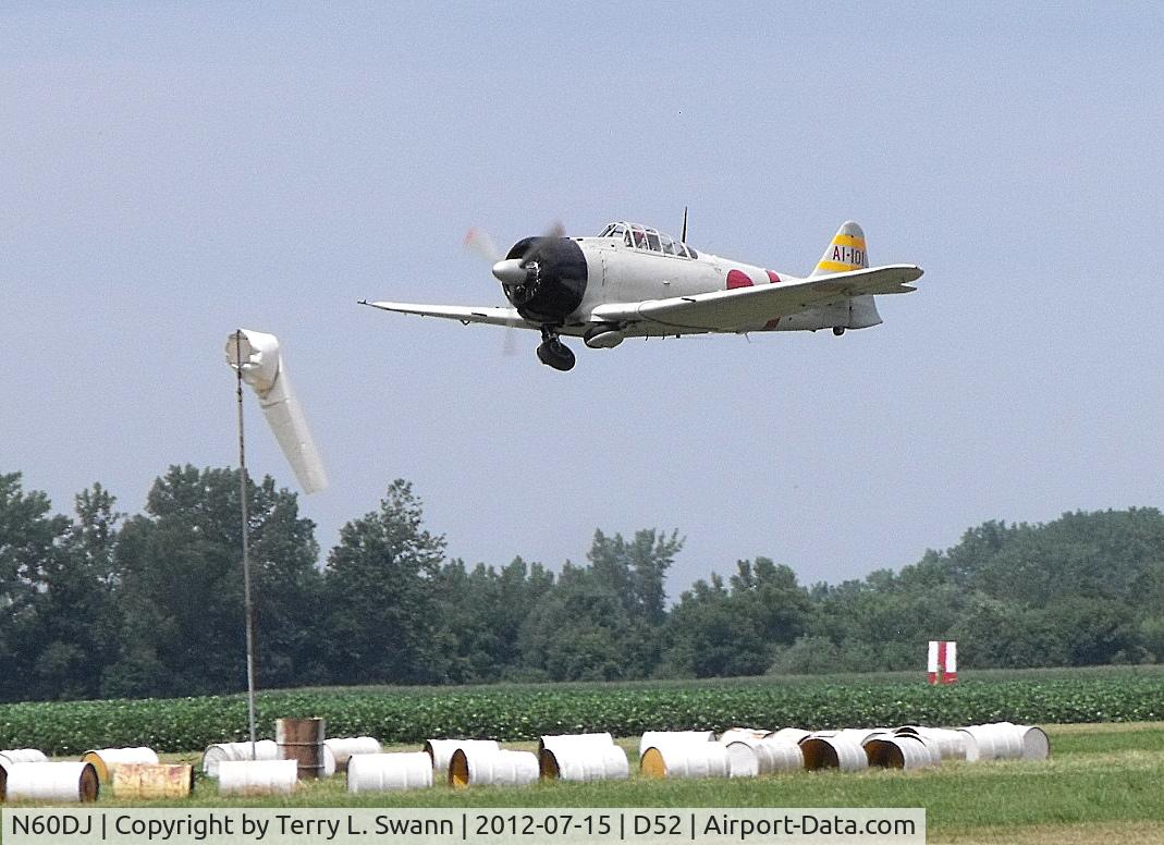 N60DJ, 1952 Canadian Car & Foundry Harvard Mk.4 C/N CCF4-264, Flying in the 2012 Geneseo Air Show.