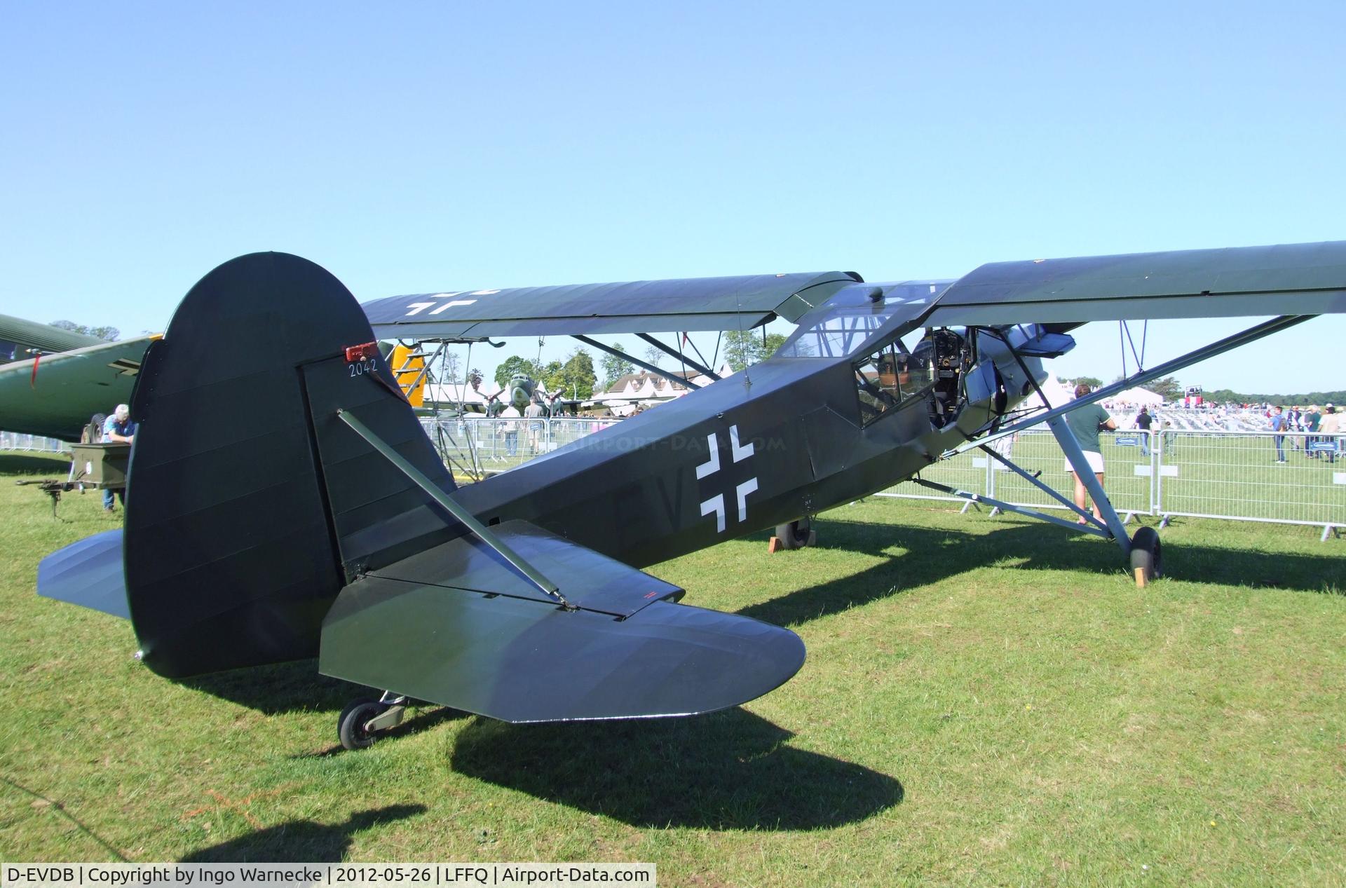 D-EVDB, 1944 Fieseler Fi-156C-7 Storch C/N 2042, Fieseler Fi 156C-7 Storch at the Meeting Aerien 2012, La-Ferte-Alais