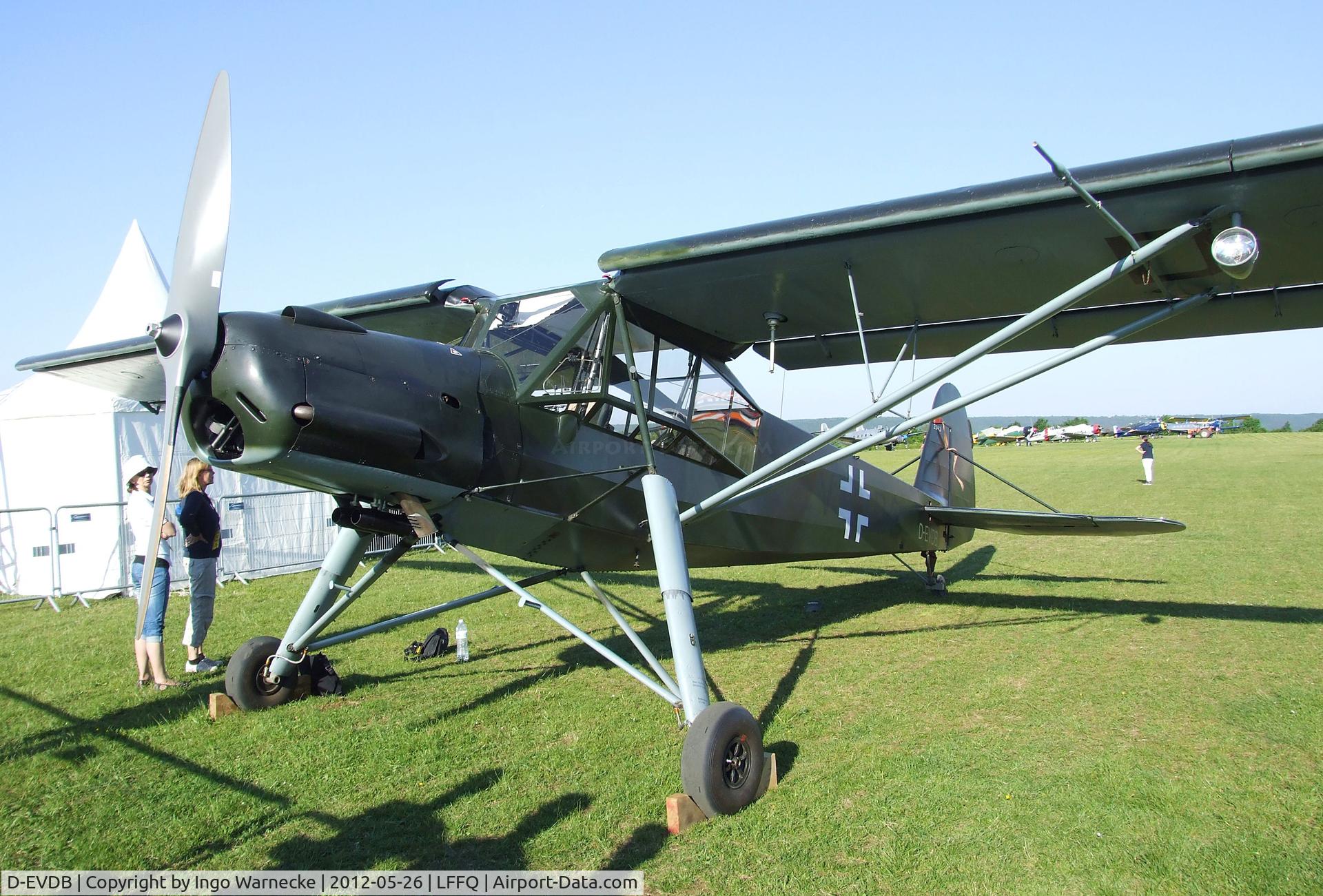 D-EVDB, 1944 Fieseler Fi-156C-7 Storch C/N 2042, Fieseler Fi 156C-7 Storch at the Meeting Aerien 2012, La-Ferte-Alais