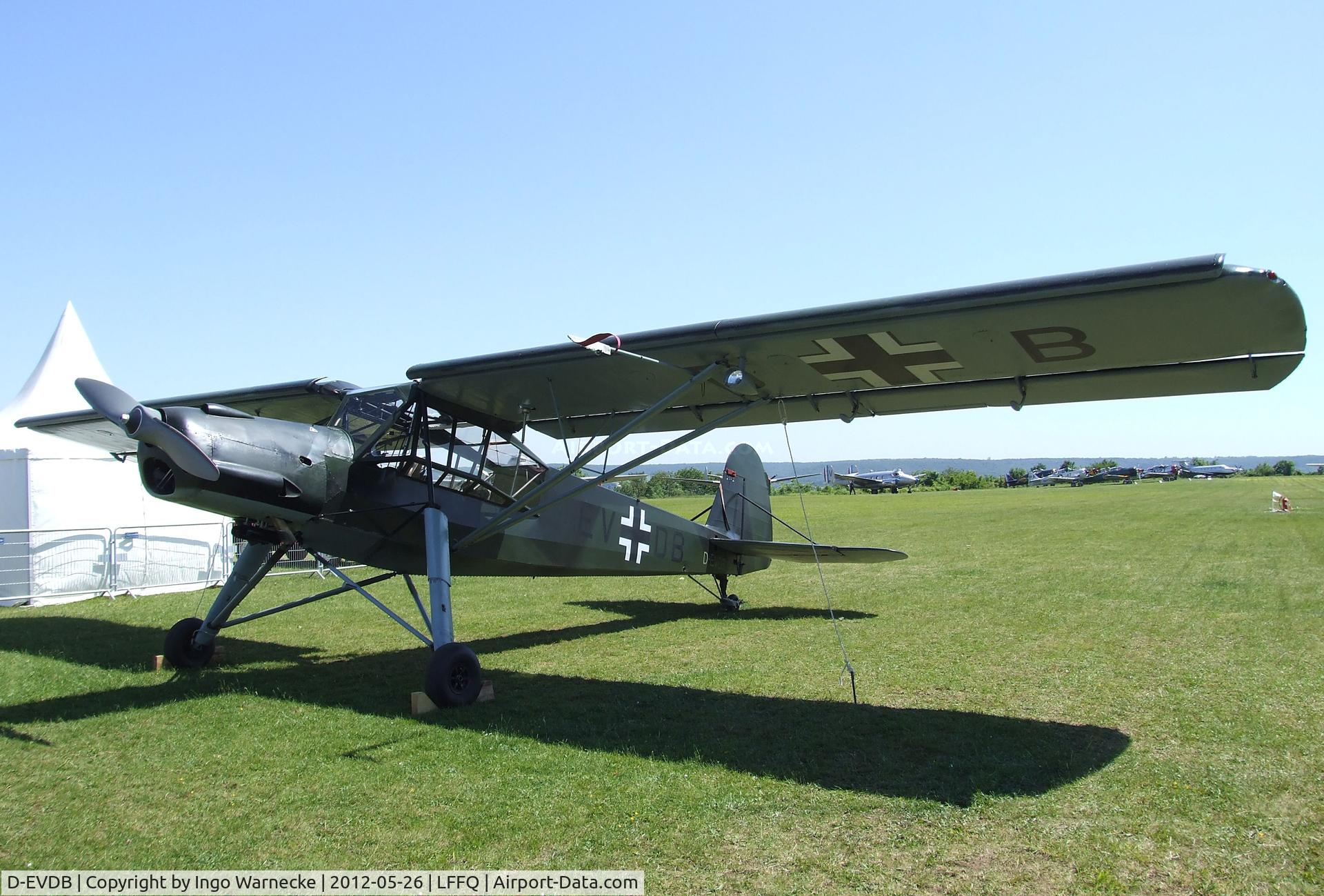 D-EVDB, 1944 Fieseler Fi-156C-7 Storch C/N 2042, Fieseler Fi 156C-7 Storch at the Meeting Aerien 2012, La-Ferte-Alais