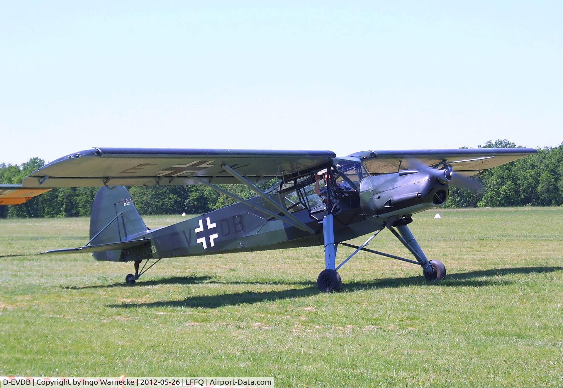 D-EVDB, 1944 Fieseler Fi-156C-7 Storch C/N 2042, Fieseler Fi 156C-7 Storch at the Meeting Aerien 2012, La-Ferte-Alais