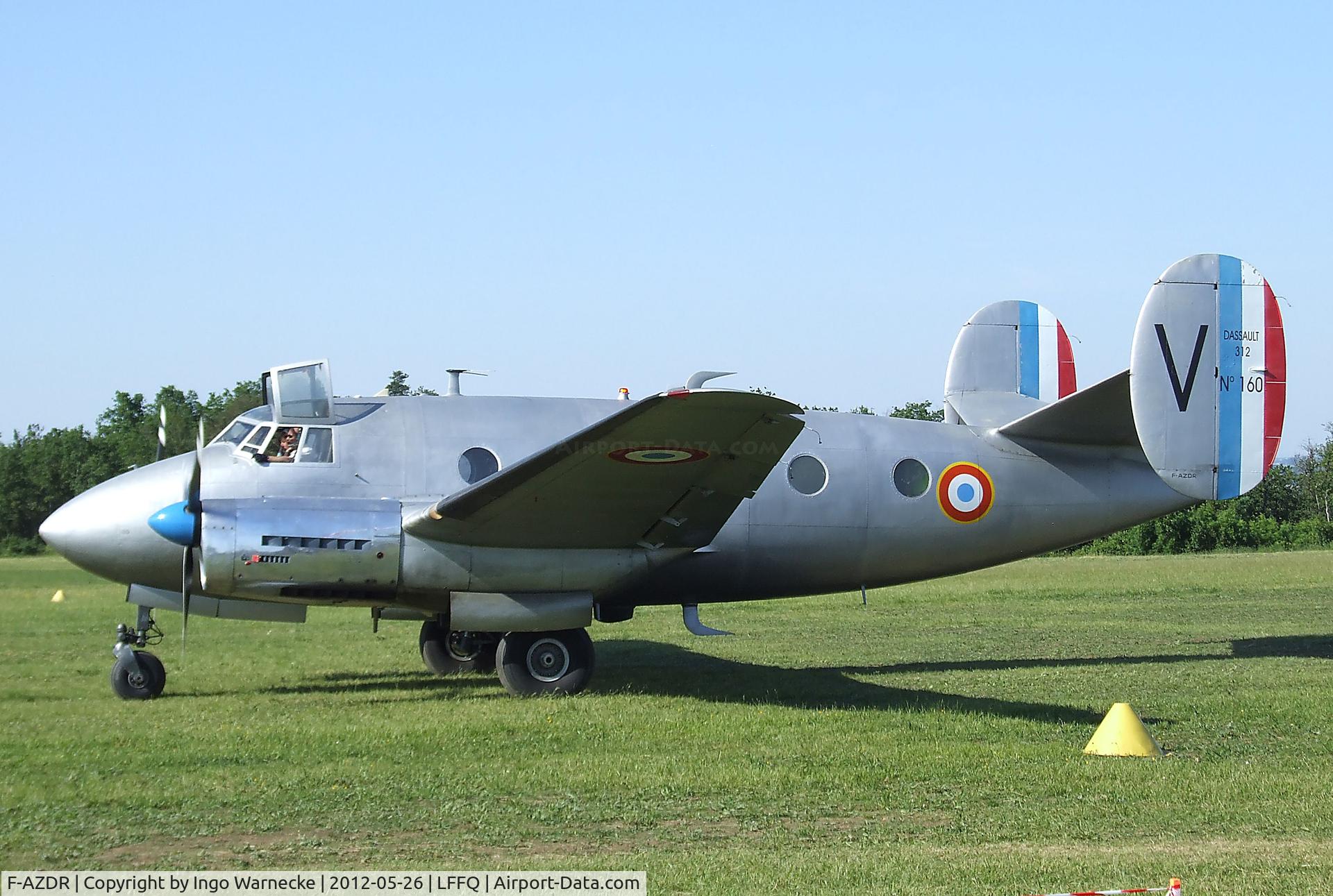 F-AZDR, Dassault MD-312 Flamant C/N 160, Dassault MD.312 Flamant at the Meeting Aerien 2012, La-Ferte-Alais