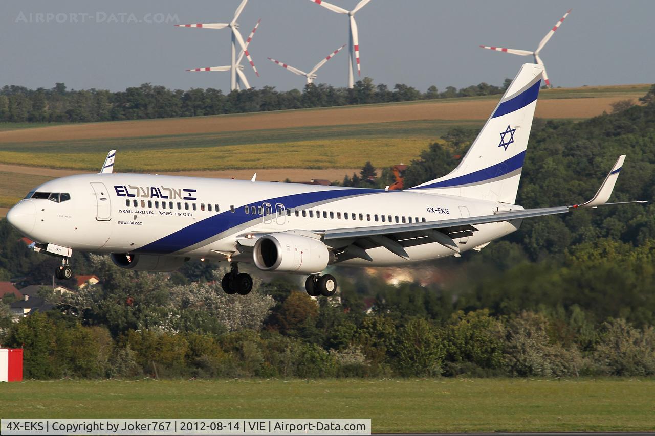 4X-EKS, 2008 Boeing 737-8HX C/N 36433, El Al