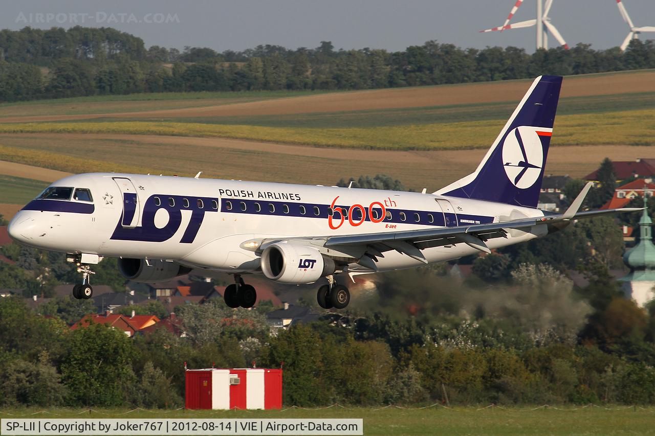 SP-LII, 2009 Embraer 175LR (ERJ-170-200LR) C/N 17000290, LOT - Polish Airlines