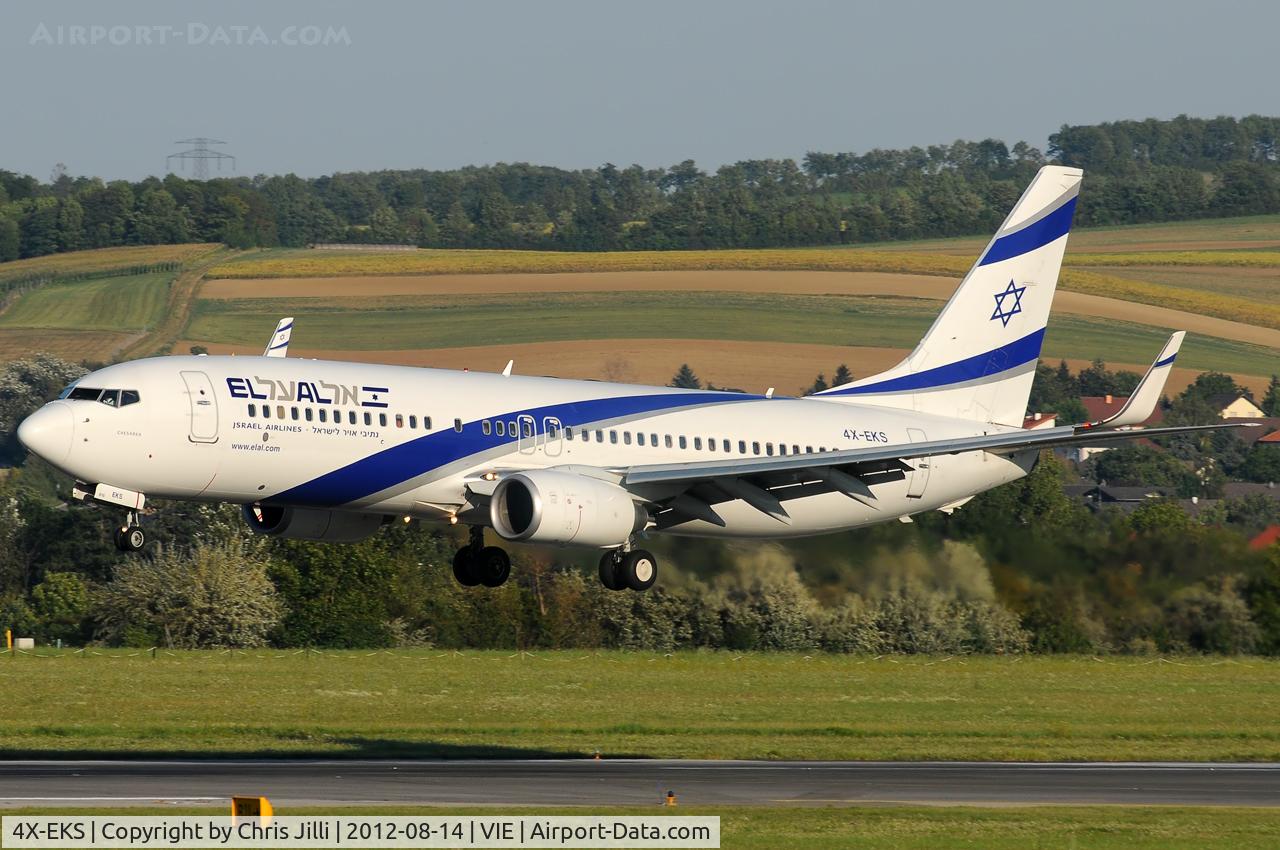 4X-EKS, 2008 Boeing 737-8HX C/N 36433, El Al