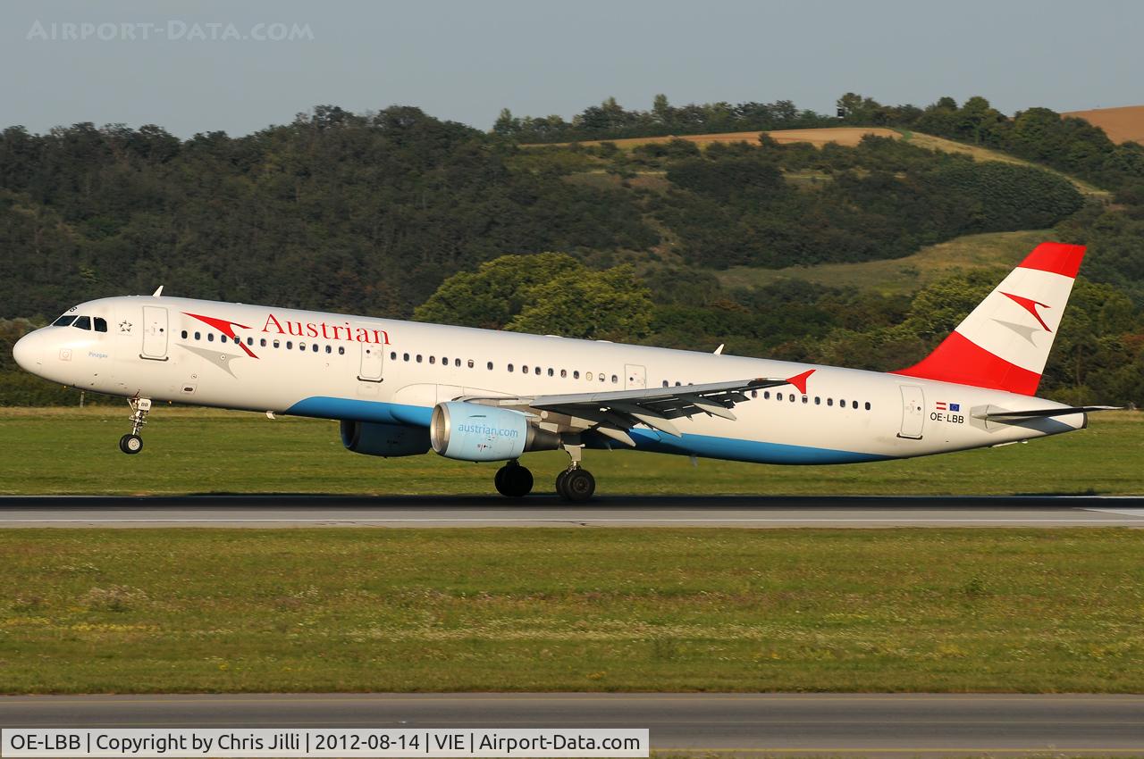 OE-LBB, 1995 Airbus A321-111 C/N 570, Austrian Airlines