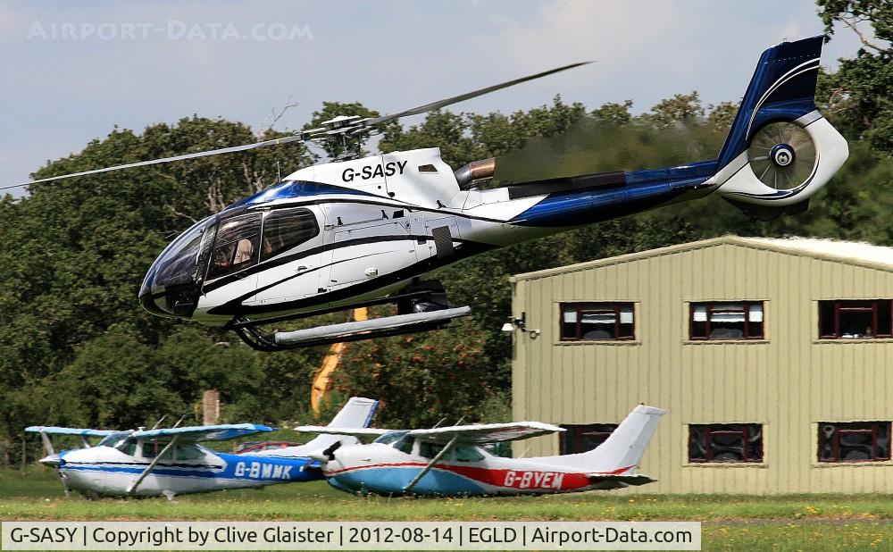G-SASY, 2009 Eurocopter EC-130B-4 (AS-350B-4) C/N 4760, Originally owned to, Opmas ApS in June 2009 and currently in private hands since July 2009.