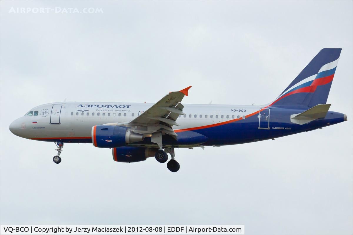 VQ-BCO, 2009 Airbus A319-111 C/N 3942, Airbus 319-111