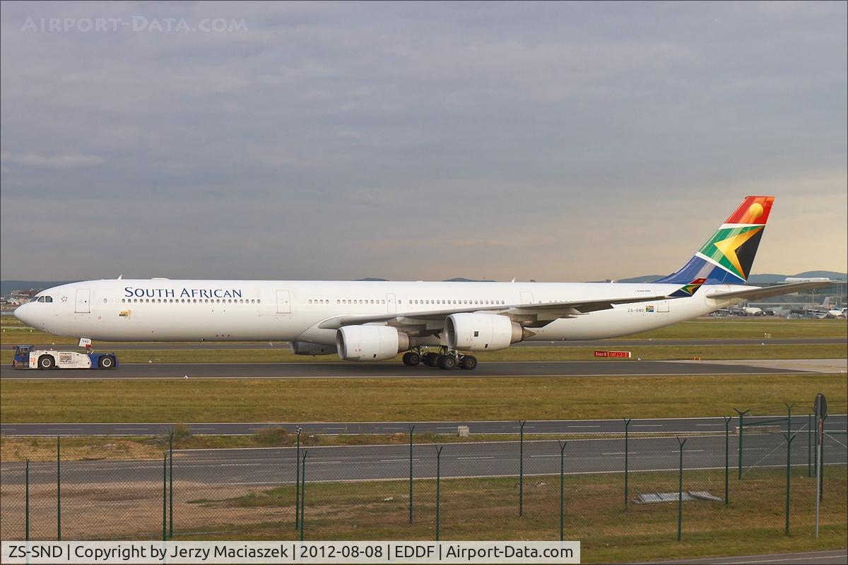 ZS-SND, 2003 Airbus A340-642 C/N 531, Airbus A340-642,