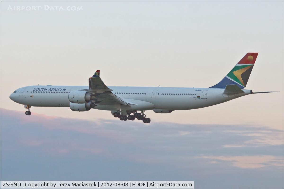 ZS-SND, 2003 Airbus A340-642 C/N 531, Airbus A340-642