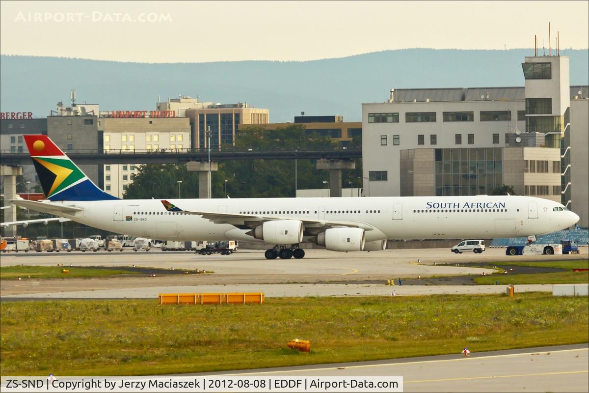 ZS-SND, 2003 Airbus A340-642 C/N 531, Airbus A340-642