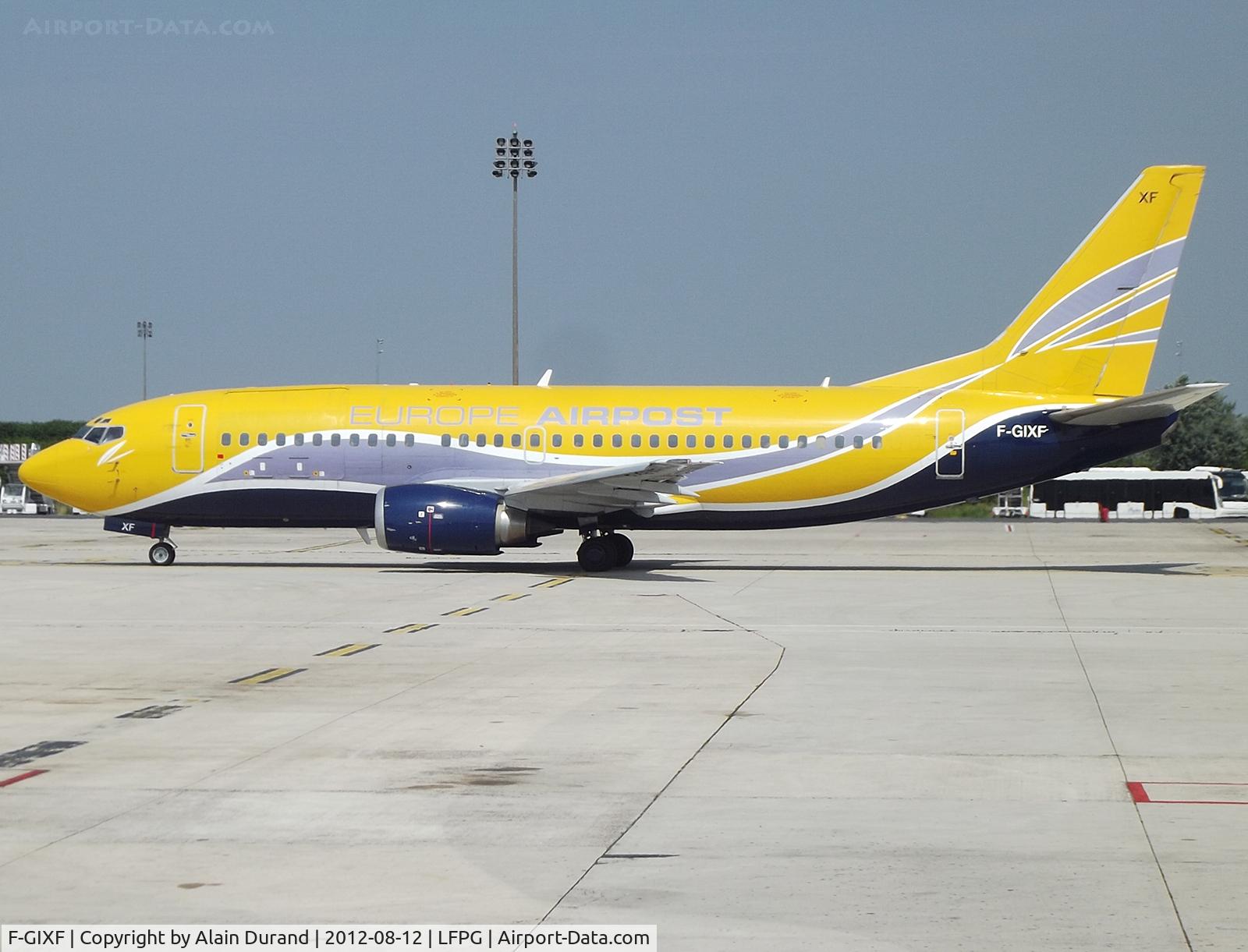 F-GIXF, 1992 Boeing 737-3B3QC C/N 26851, C/N 2267, originally ordered by UTA, actually delivered to L'Aéropostale in 1992 and shortly converted as a 300QC. Kept going when the airline rebranded as Europe Airpost in 2001.