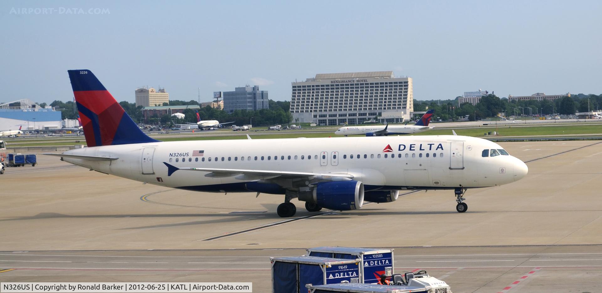 N326US, 1992 Airbus A320-211 C/N 282, Atlanta