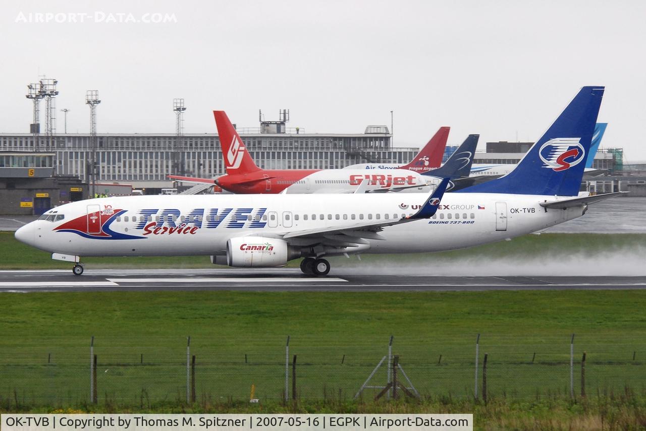 OK-TVB, 2001 Boeing 737-8CX C/N 32362, Travel Service OK-TVB