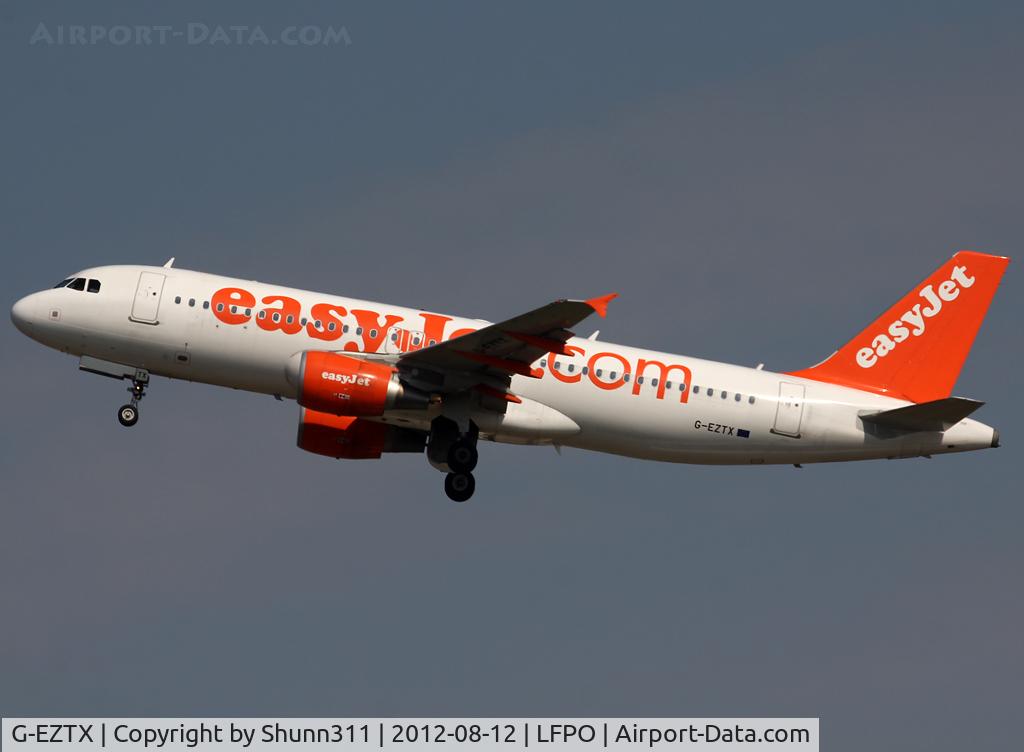 G-EZTX, 2010 Airbus A320-214 C/N 4286, Taking off from rwy 24
