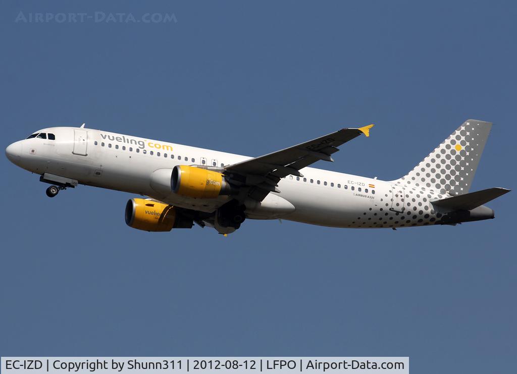 EC-IZD, 2004 Airbus A320-214 C/N 2207, Taking off from rwy 24
