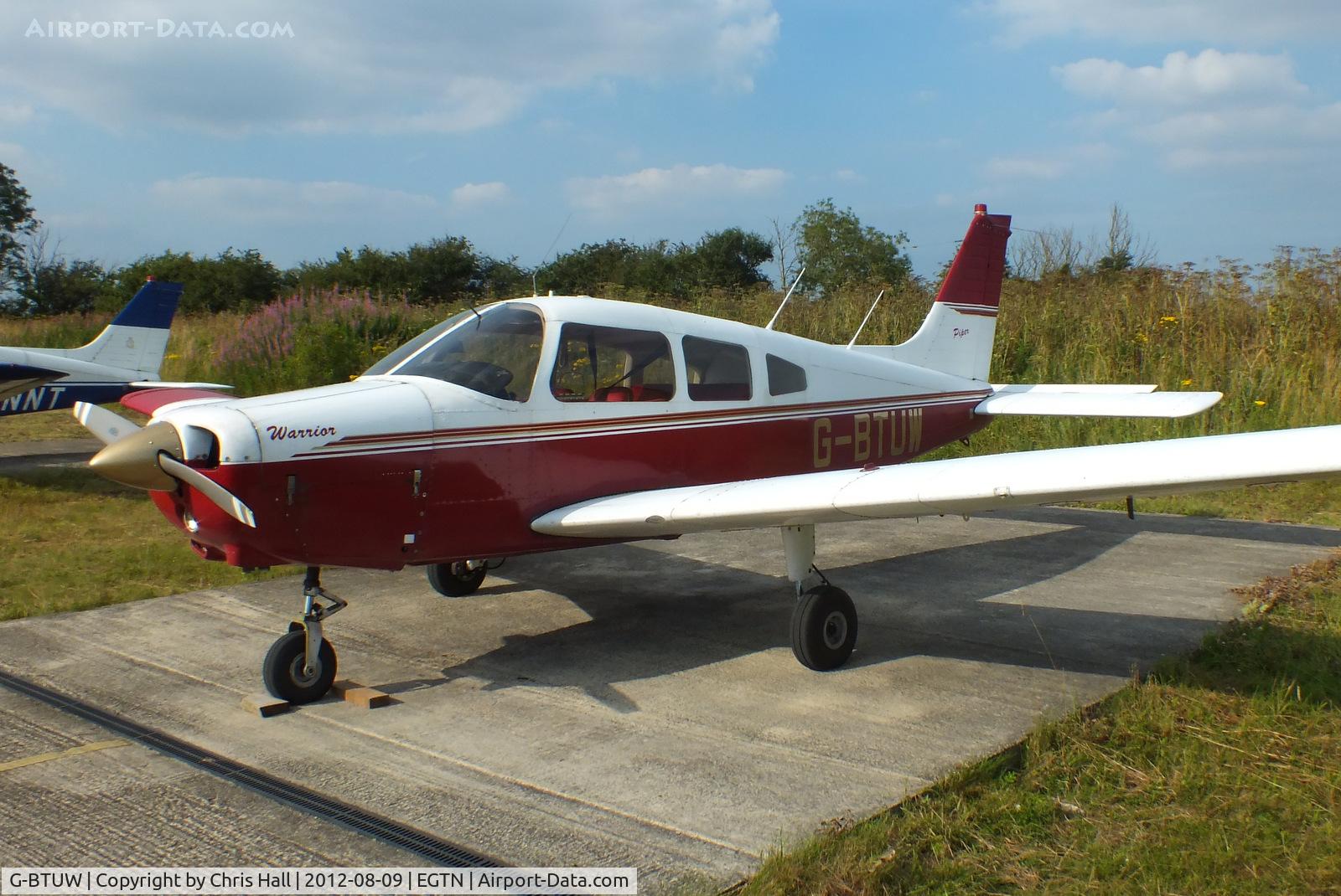 G-BTUW, 1974 Piper PA-28-151 Cherokee Warrior C/N 28-7415066, at Enstone Airfield