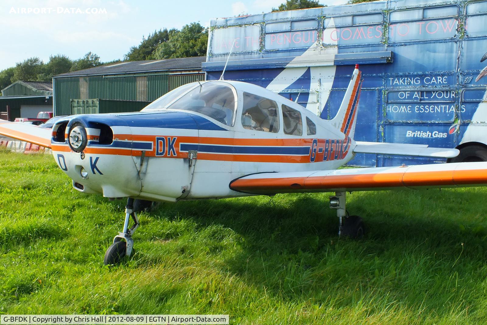 G-BFDK, 1977 Piper PA-28-161 Cherokee Warrior II C/N 28-7816010, at Enstone Airfield