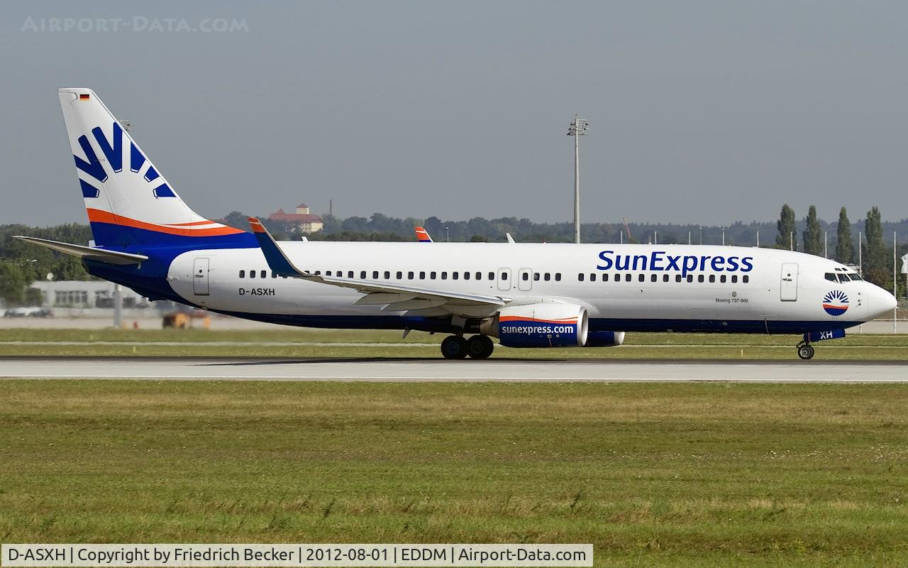 D-ASXH, 2003 Boeing 737-8CX C/N 32368/1289, departure from Munich