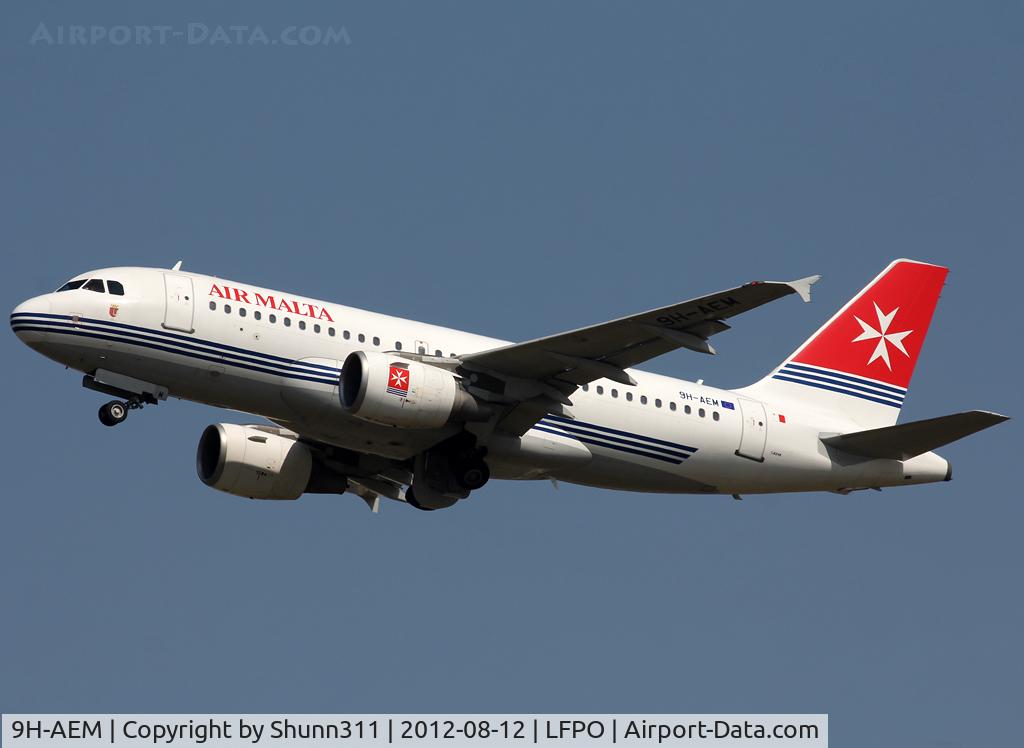 9H-AEM, 2005 Airbus A319-111 C/N 2382, Taking off from rwy 24