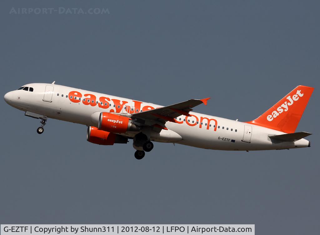 G-EZTF, 2009 Airbus A320-214 C/N 3922, Taking off from rwy 24