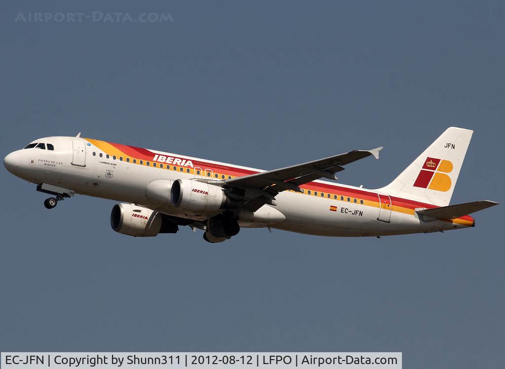EC-JFN, 2005 Airbus A320-214 C/N 2391, Taking off from rwy 24