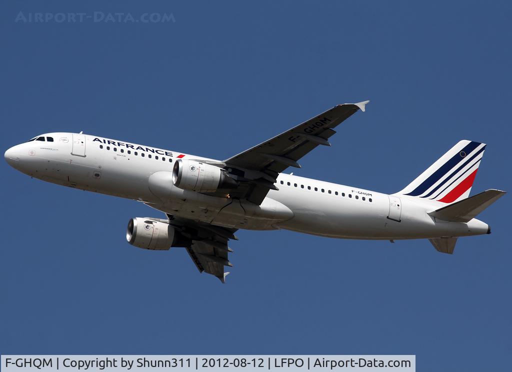 F-GHQM, 1991 Airbus A320-211 C/N 237, Taking off from rwy 24