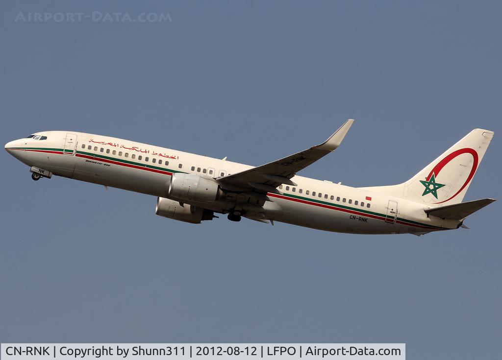 CN-RNK, 1998 Boeing 737-8B6 C/N 28981, Taking off from rwy 24