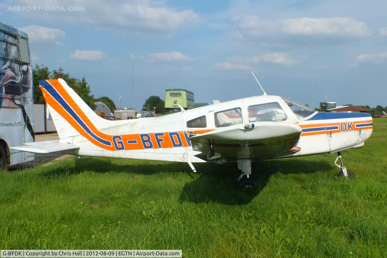 G-BFDK, 1977 Piper PA-28-161 Cherokee Warrior II C/N 28-7816010, at Enstone Airfield