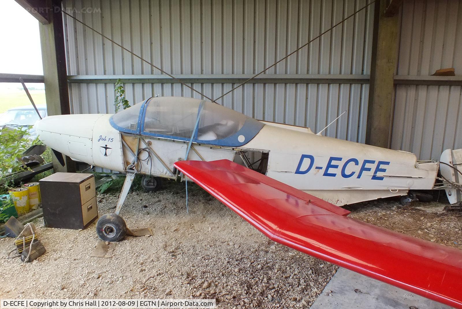 D-ECFE, 1960 Oberlerchner Job 15-150 C/N 058, stored in bits at Enstone Airfield