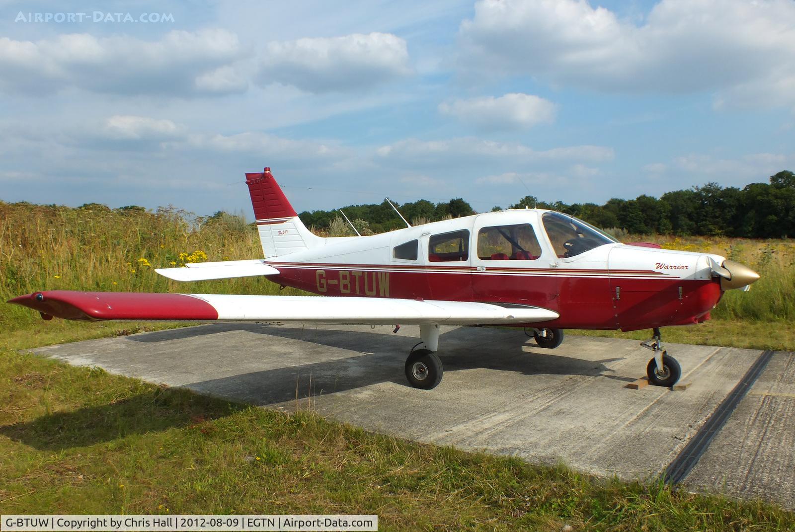 G-BTUW, 1974 Piper PA-28-151 Cherokee Warrior C/N 28-7415066, at Enstone Airfield
