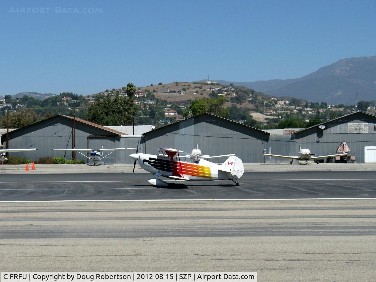 C-FRFU, 1984 Christen Eagle II C/N 0001 (C-FRFU), 1984 Hochmann CHRISTEN EAGLE II, landing roll Rwy 22