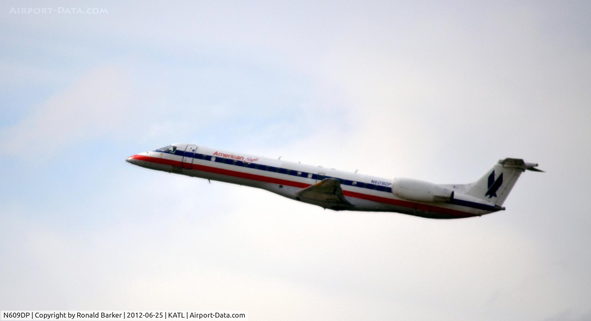N609DP, 1998 Embraer ERJ-145LR (EMB-145LR) C/N 145069, Takeoff ATL
