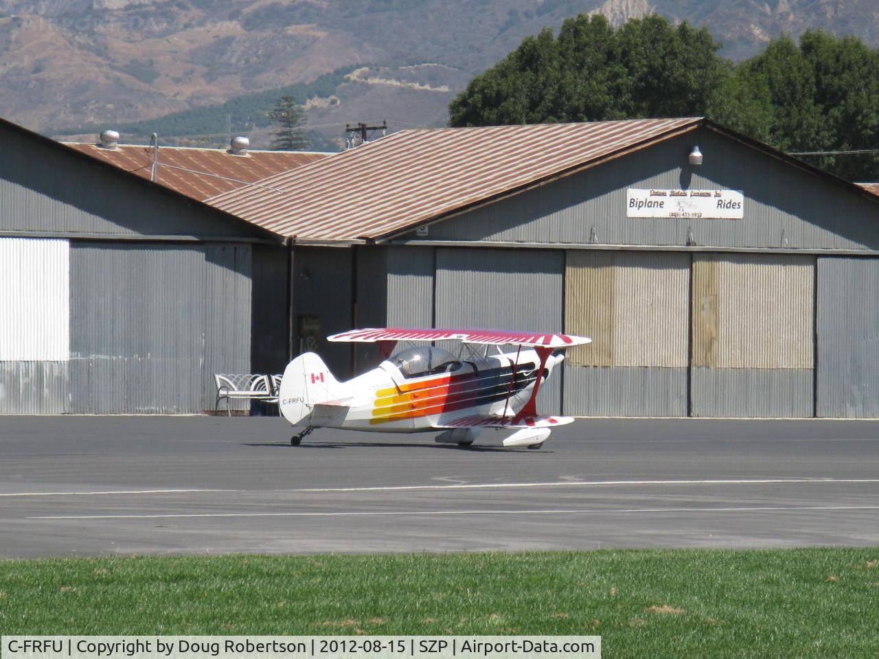 C-FRFU, 1984 Christen Eagle II C/N 0001 (C-FRFU), 1984 Hochmann CHRISTEN EAGLE II, S-turns taxi to 22