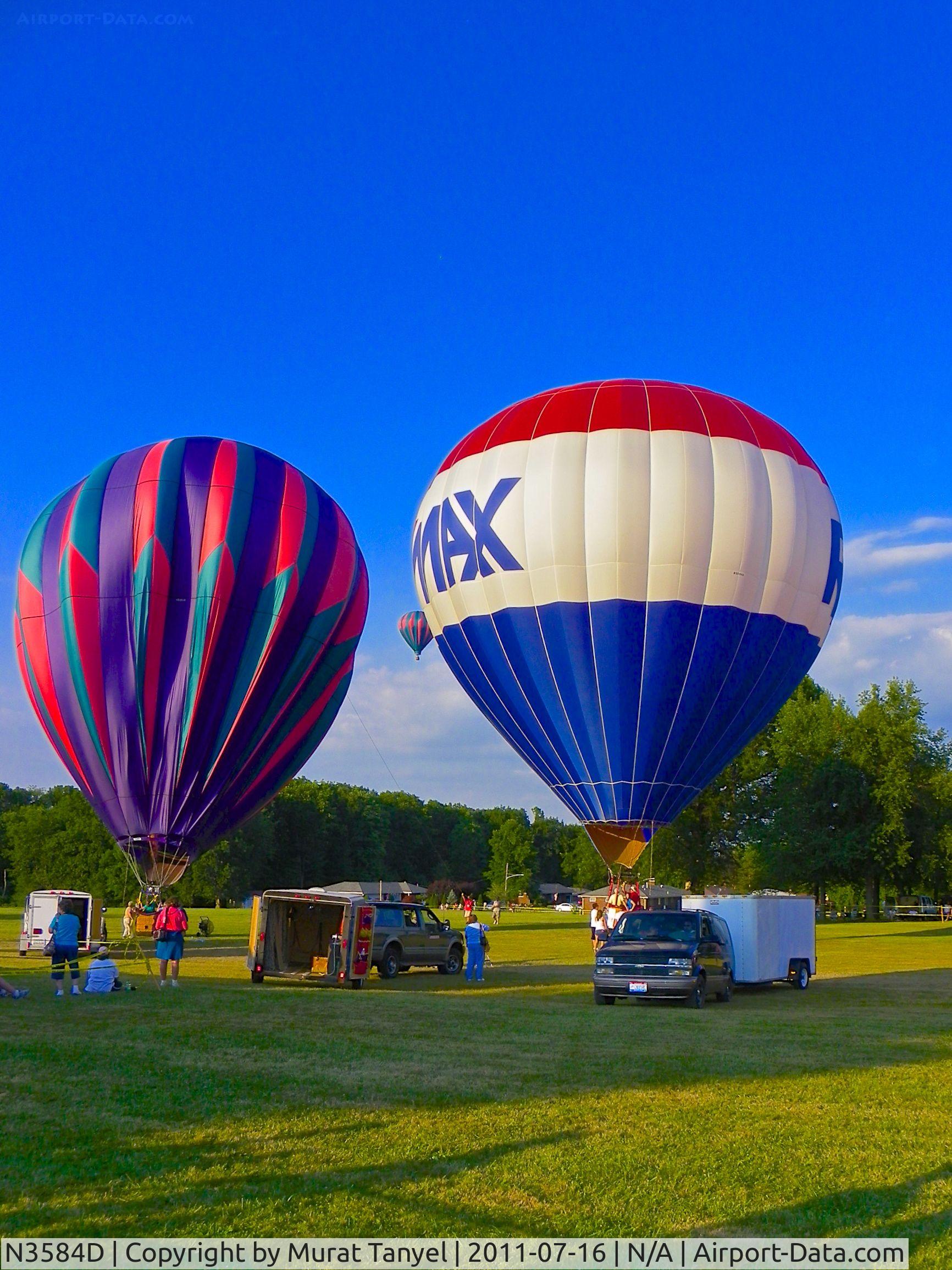 N3584D, Aerostar International Inc RAVEN S57-A C/N S57A-3093, About to take off @ Balloon Quest '11, New Castle, PA