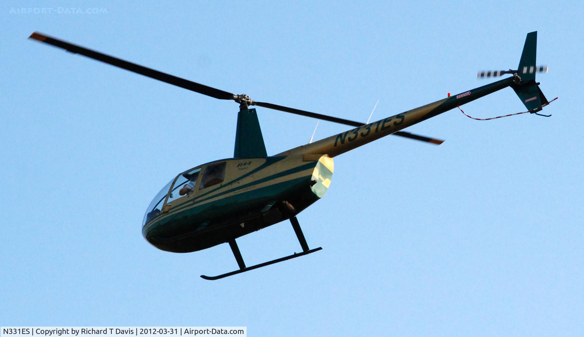 N331ES, 2001 Robinson R44 C/N 1067, 2001 R44  flying over Rt. 58 West of Danville Va.
