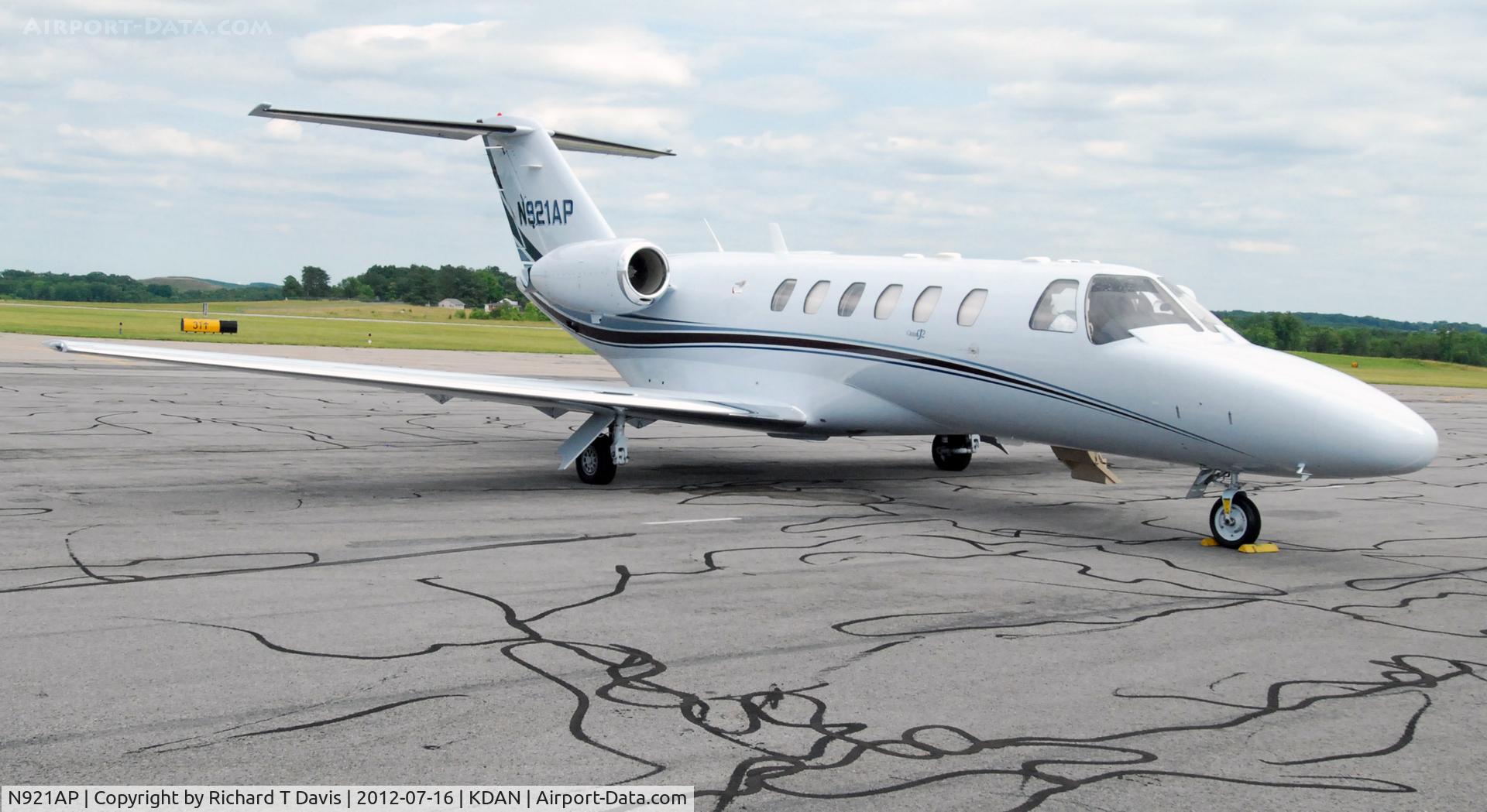 N921AP, 2003 Cessna 525A CitationJet CJ2 C/N 525A0137, Of course it is not N921A it is N921AP 2003 Cessna 525A in Danville Va.  It keeps popping up that the N does not exist ????