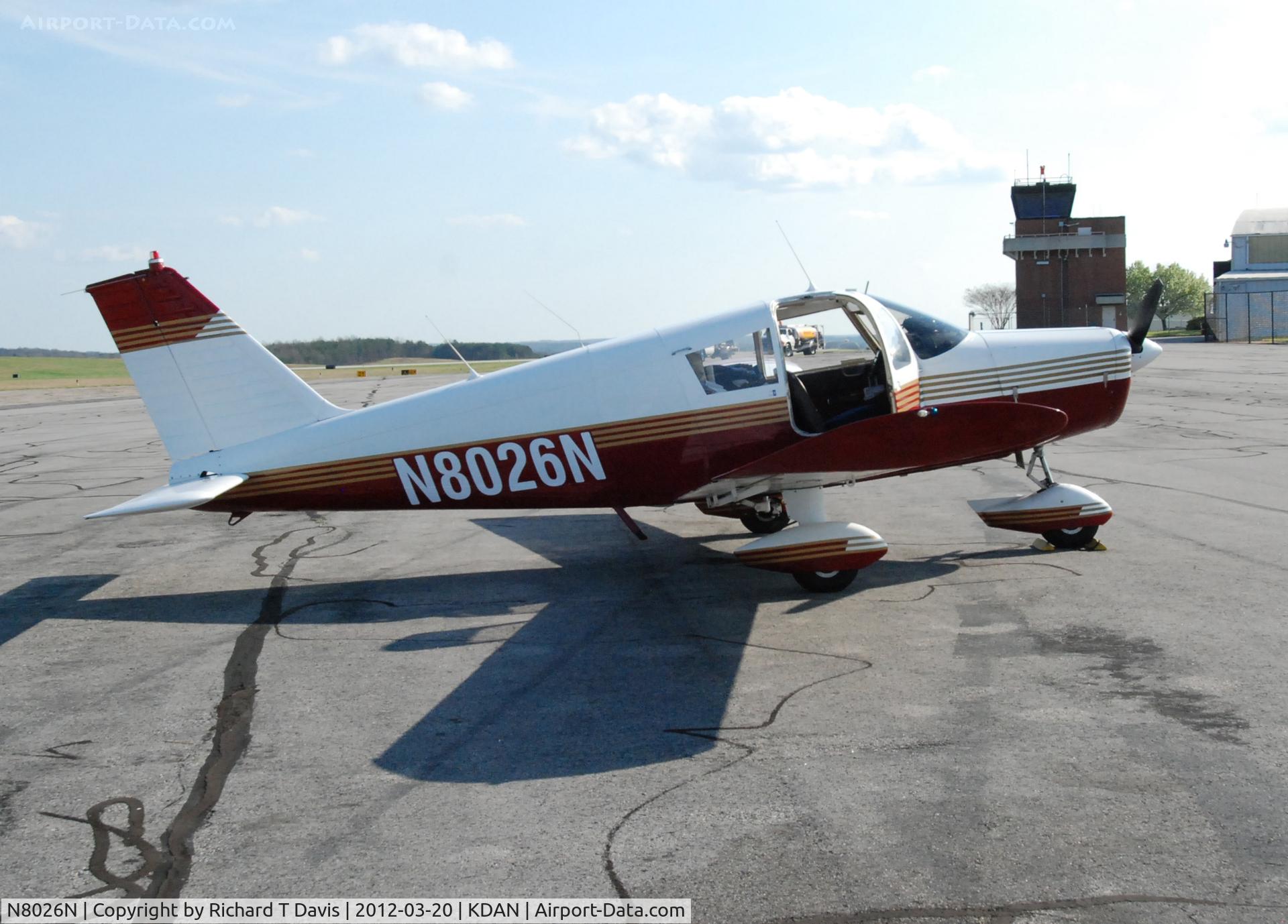 N8026N, 1968 Piper PA-28-140 C/N 28-25270, 1968 Piper PA-28-140 in Danville Va.