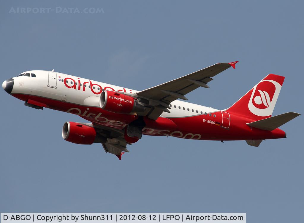 D-ABGO, 2008 Airbus A319-112 C/N 3689, Taking off from rwy 24